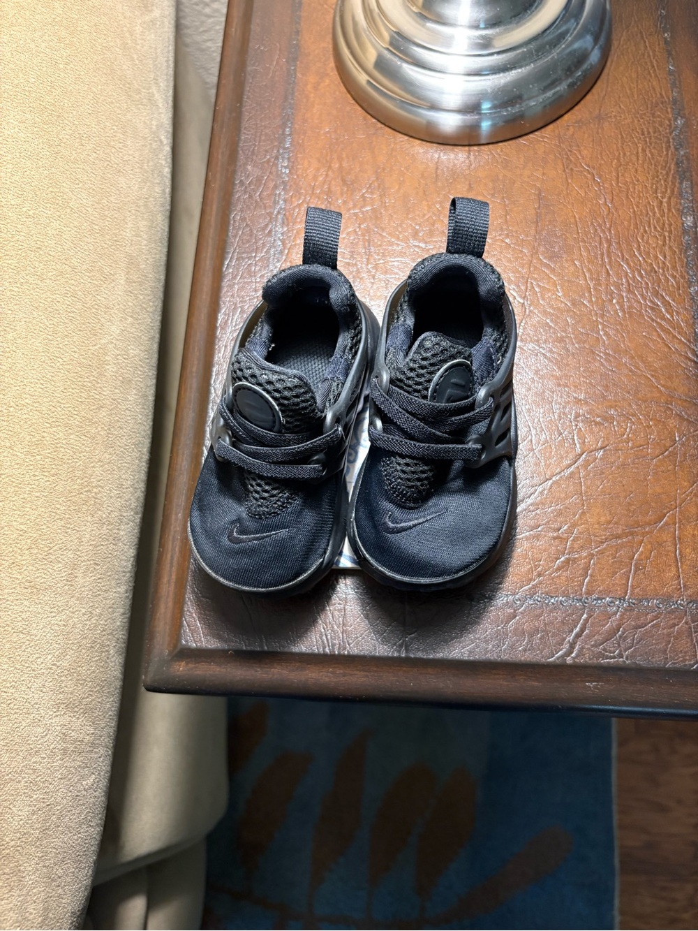 Nike Presto Black Kids Elastic Slip-On Sneakers